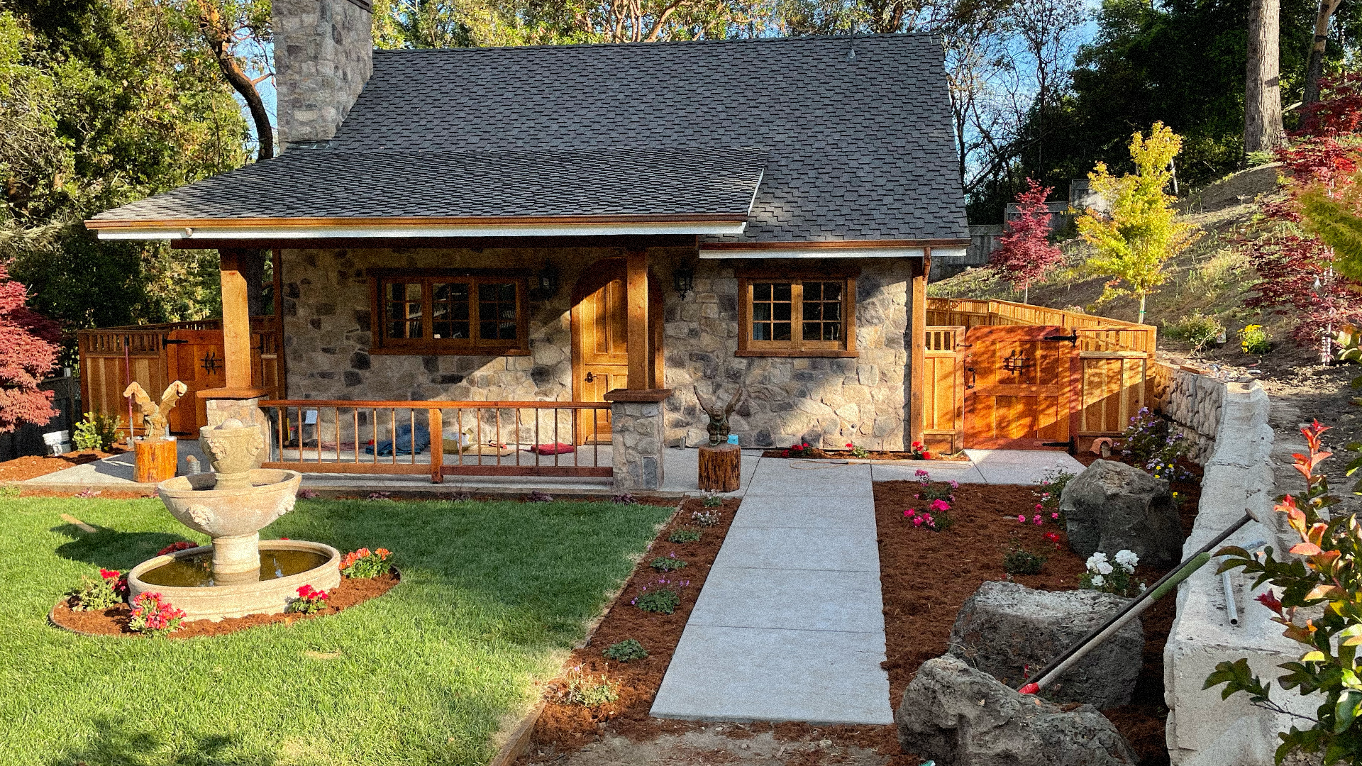 The cottage, completed