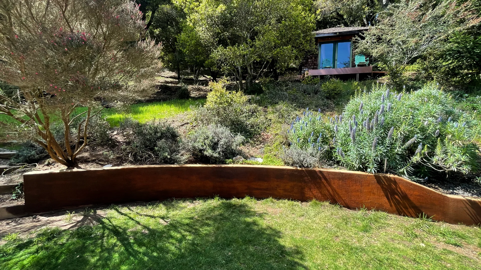 Corten retaining wall
