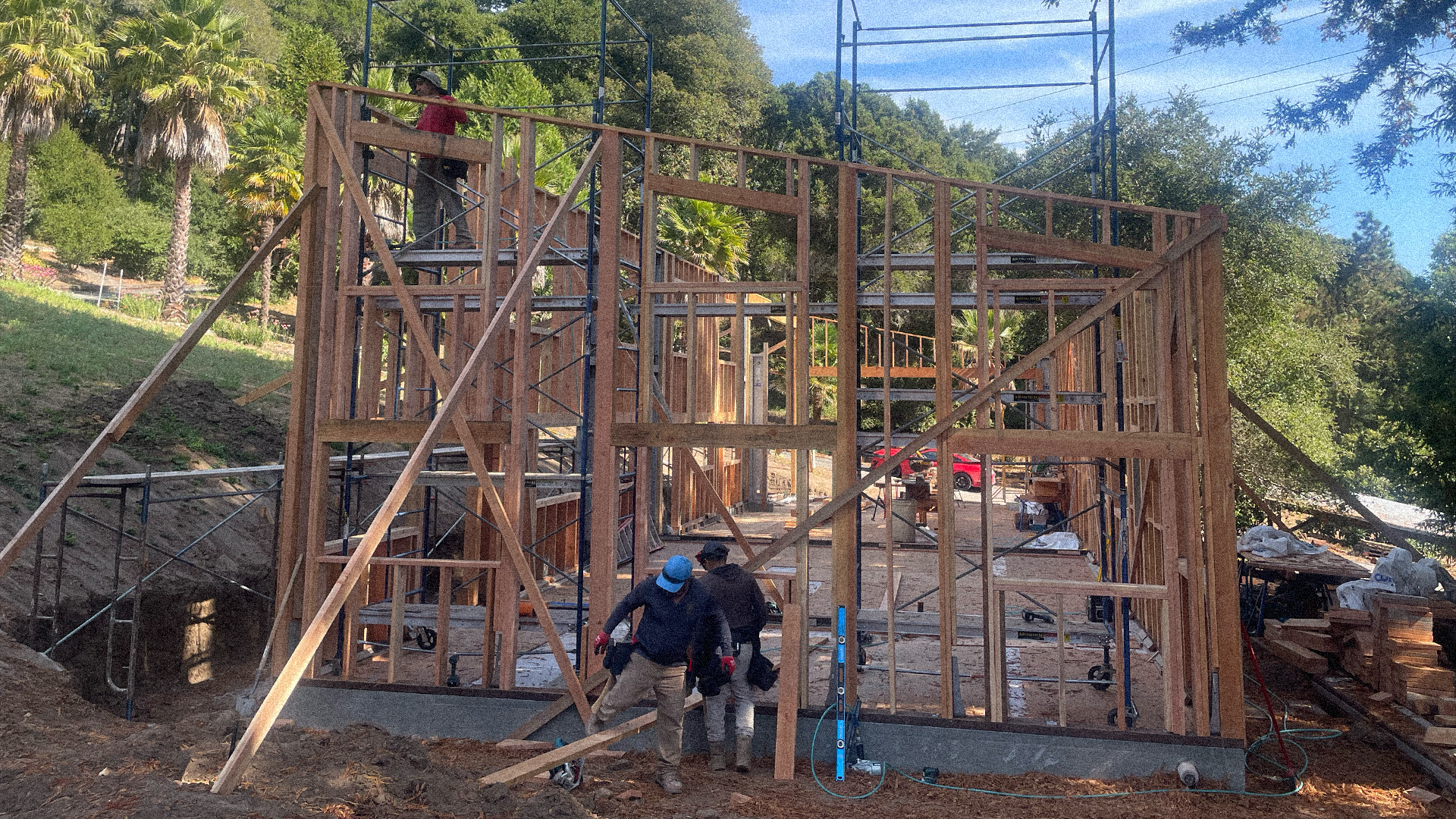 Framing crew at work