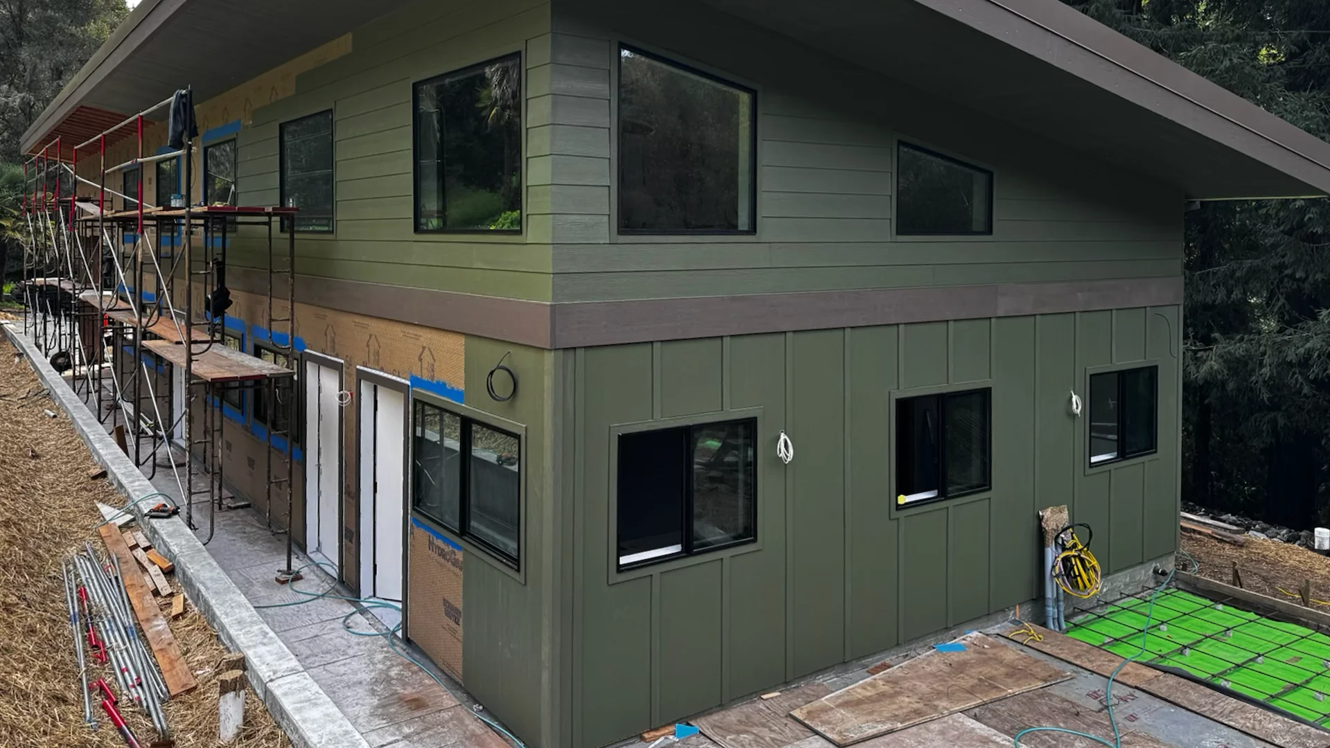 Sage exterior, near completion