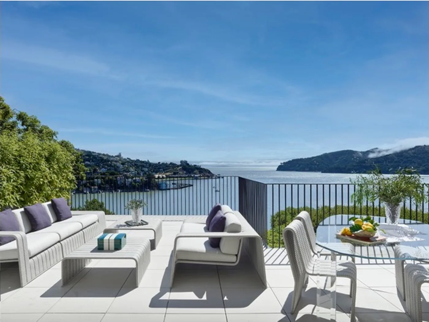 Terrace overlooking the San Francisco Bay